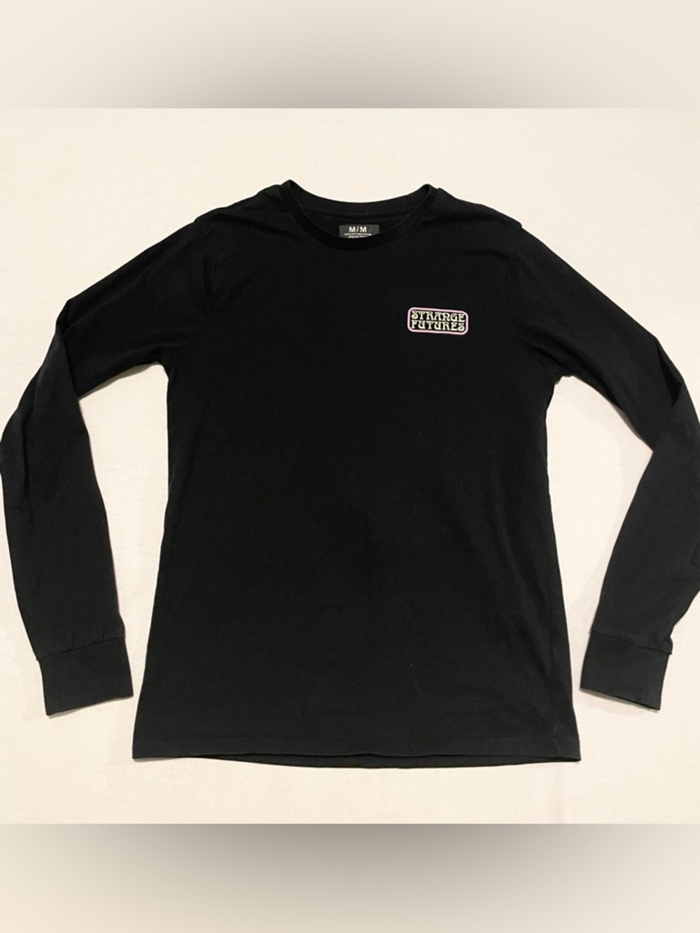 Amnesia Strange Futures Death Tarot Card Long Sleeve Graphic Tee - Picture 1 of 16